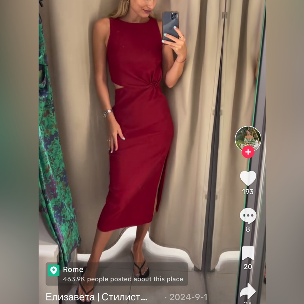 Zara cut out midi dress ZW collection 8611/459 - Picture 3 of 7